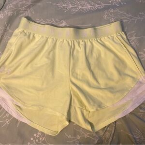 Under Armour Lime Green Athletic Shorts - Size M